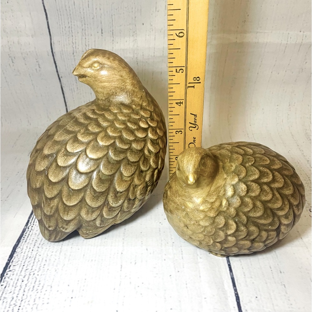MCM vintage Quail figures